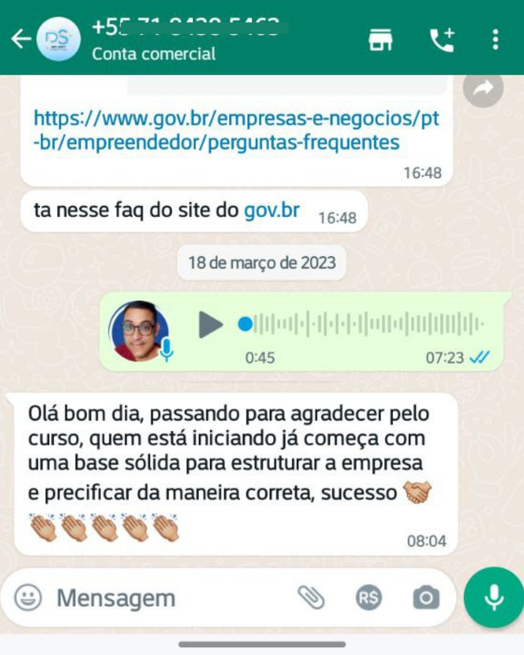 Depoimento de aluno do Método Preço Certo