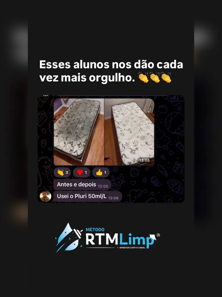 Depoimento de aluno do Método RTMLimp sobre resultados de serviços feitos pelos alunos — imagem 32