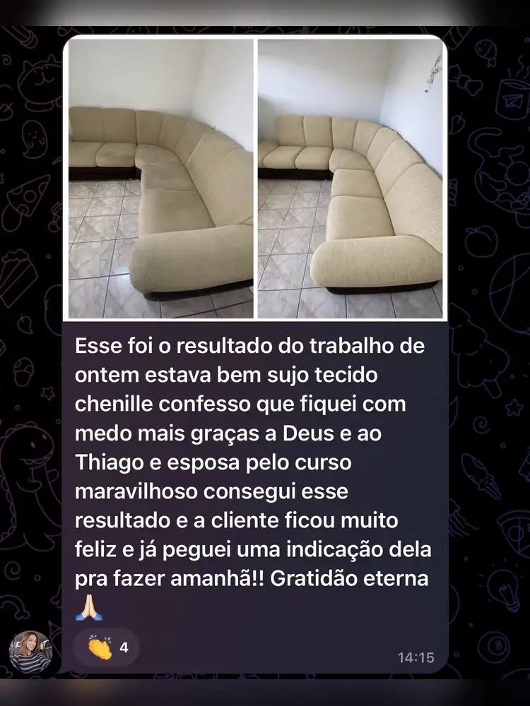 Depoimento de aluno do Método RTMLimp sobre resultados de serviços feitos pelos alunos — imagem 41
