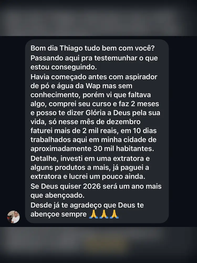 Depoimento de aluno do Método RTMLimp sobre será que realmente dá dinheiro? — imagem 21