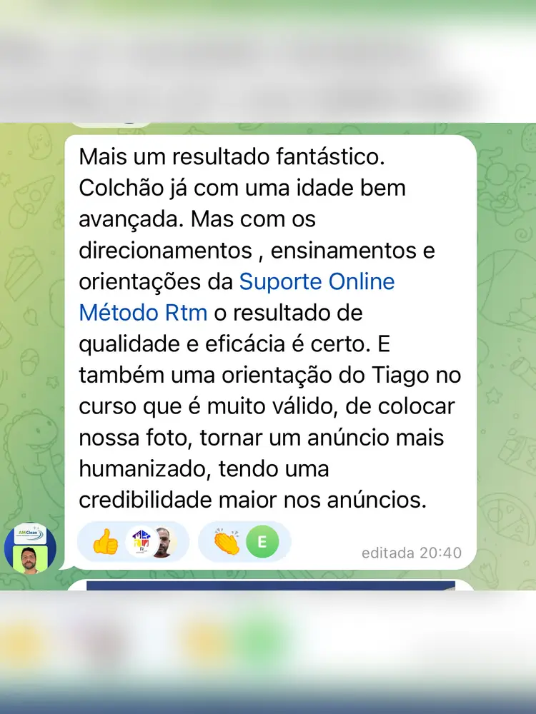 Depoimento de aluno sobre suporte 5