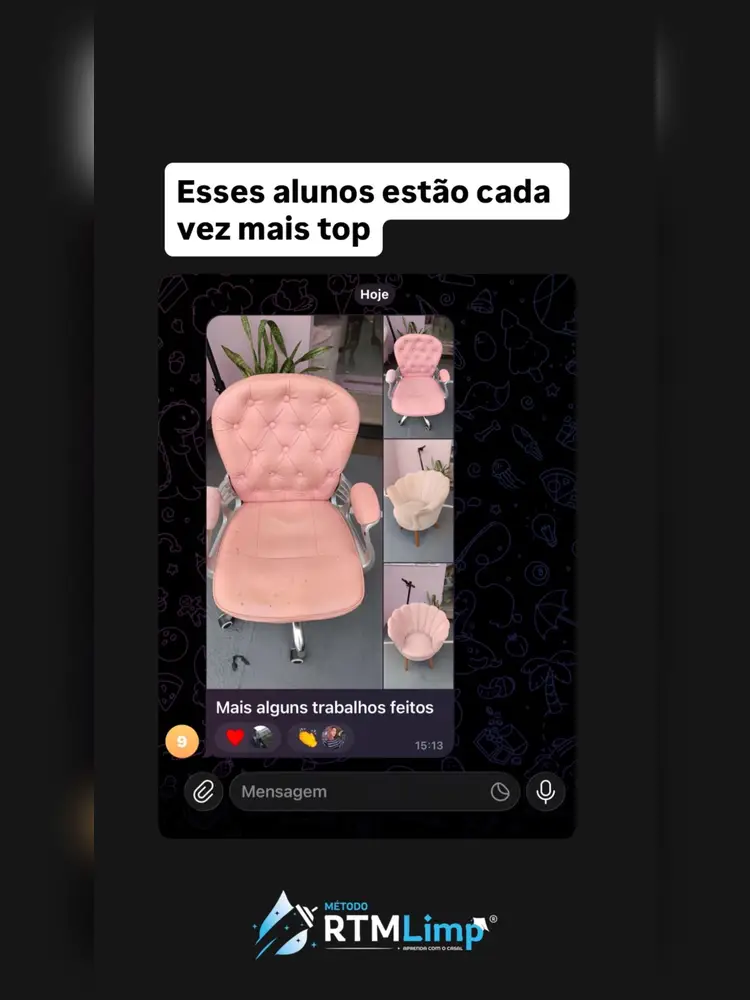Depoimento de aluno do Método RTMLimp sobre resultados de serviços feitos pelos alunos — imagem 9