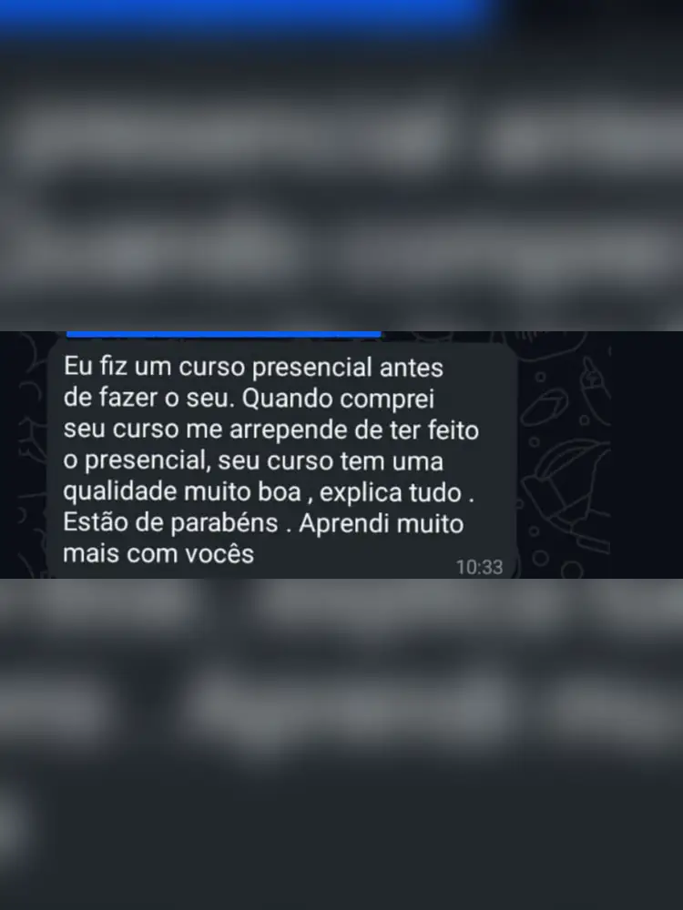 Depoimento de aluno do Método RTMLimp