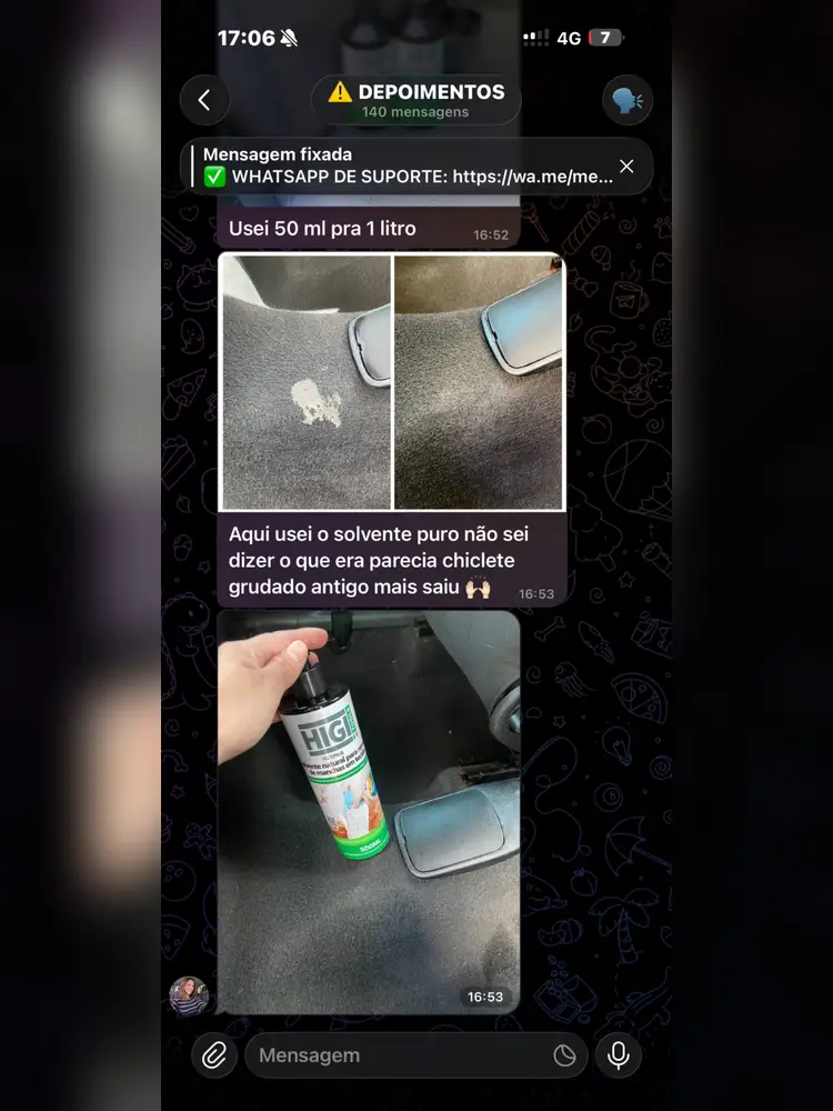 Depoimento de aluno do Método RTMLimp sobre resultados de serviços feitos pelos alunos — imagem 74