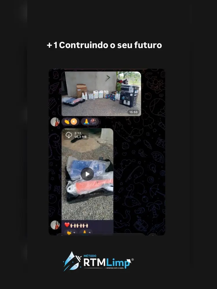 Depoimento de aluno do Método RTMLimp sobre resultados de serviços feitos pelos alunos — imagem 17