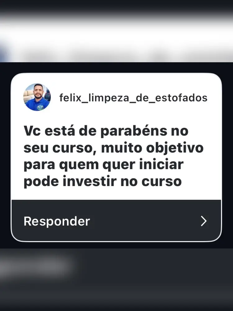 Depoimento de aluno do Método RTMLimp