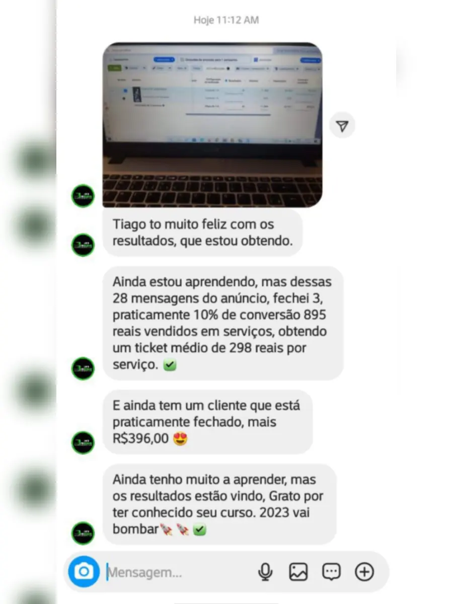 Depoimento de aluno do Método do Anúncio à Venda