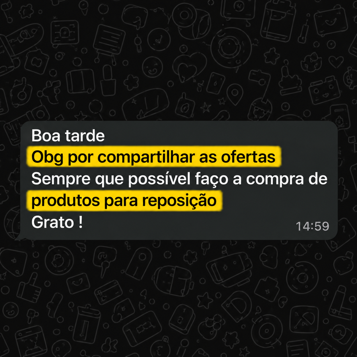 Depoimento de membro do Grupo de Ofertas RTMLimp 5